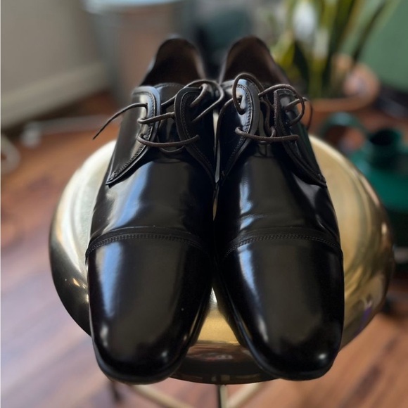 Lanvin Leather Men’s Shoes Dark Brown Size 11 - Picture 5 of 7